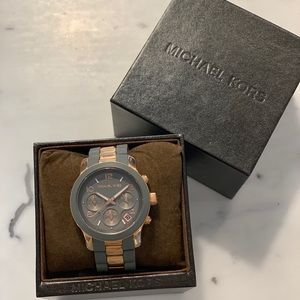 Michael Kors Women’s Watch- Rose Gold and Grey